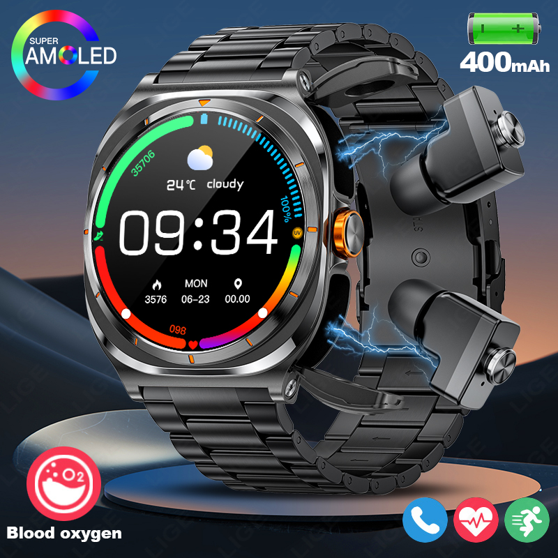 Outdoor Power Meter - LIGE 2025 zegarek bezprzewodowe słuchawki 2