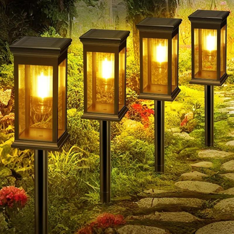Outdoor Power For Christmas Lights - 4 szt. Solarnych lamp ogrodowych do