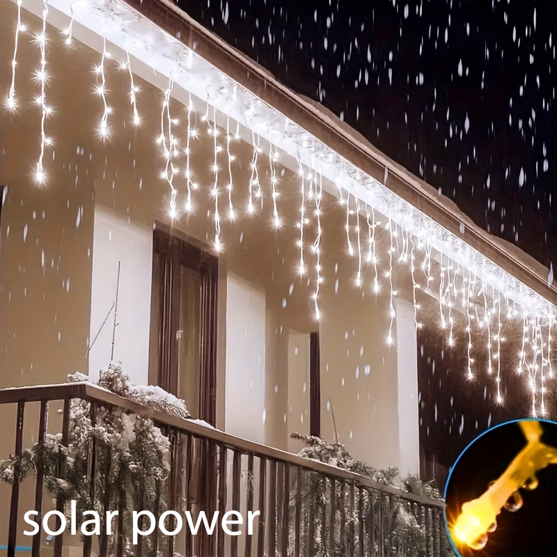 Outdoor Power For Xmas Lights - Zasilana energią słoneczną zewnętrzna girlanda świetlna