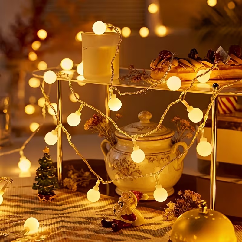 Outdoor Power For Christmas Lights - 10M USB/Na Baterie Kulki LED Lampki