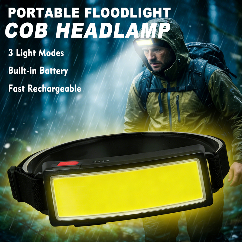 Outdoor Power Head - Mocna latarka czołowa COB LED, 4