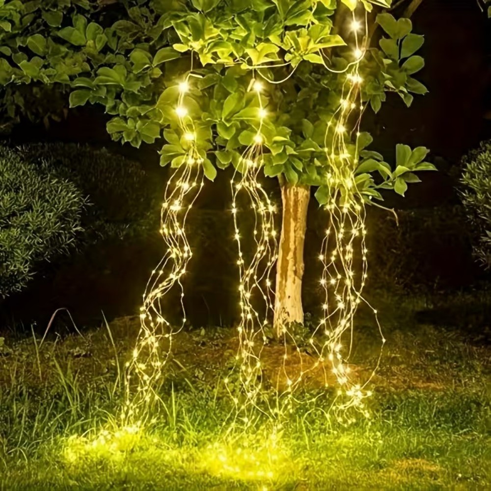 Outdoor Power For Christmas Lights - 3M600LED Solarne Lampki Sznurkowe w Kształcie
