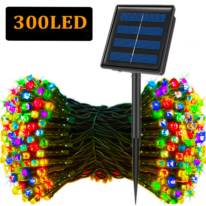 Outdoor Solar Power Xmas Lights - Lampki solarne LED 30/100/300 LED 8