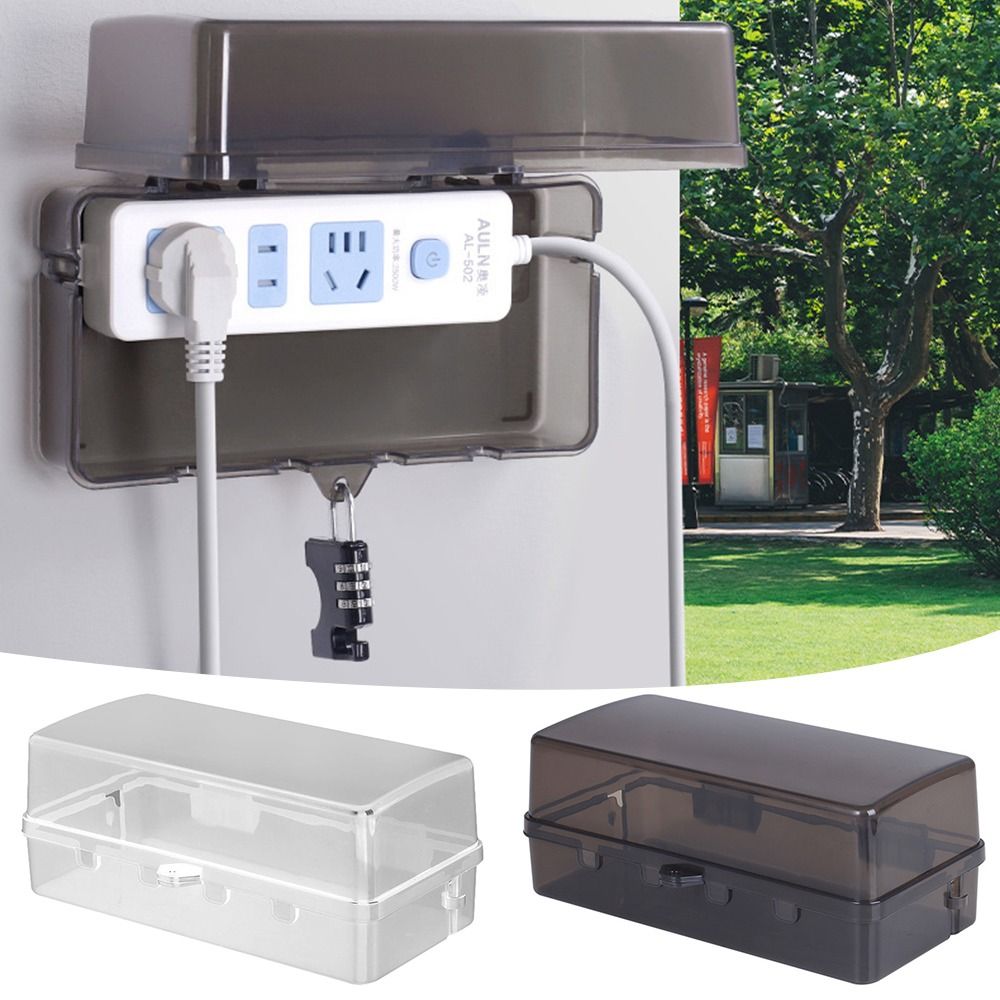 Outdoor Power Point Cover - Wytrzymała Plastikowa Skrzynka na Wtyczki, Wodoodporna,