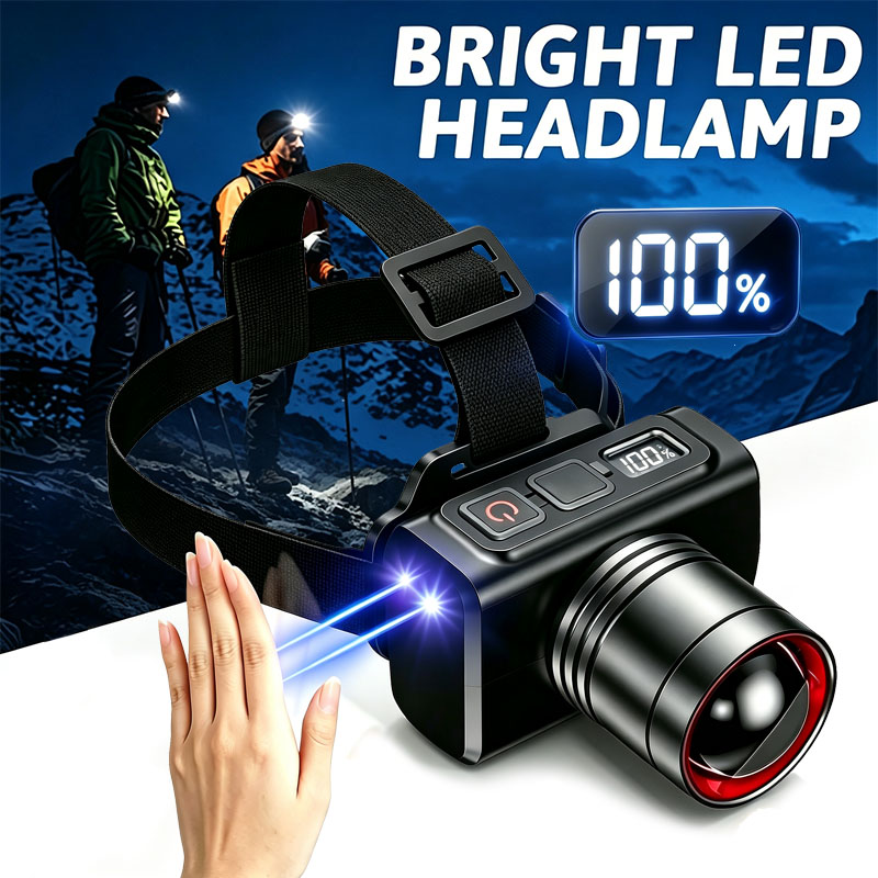 Outdoor Power Head - Indukcyjna latarka czołowa LED, ładowana przez