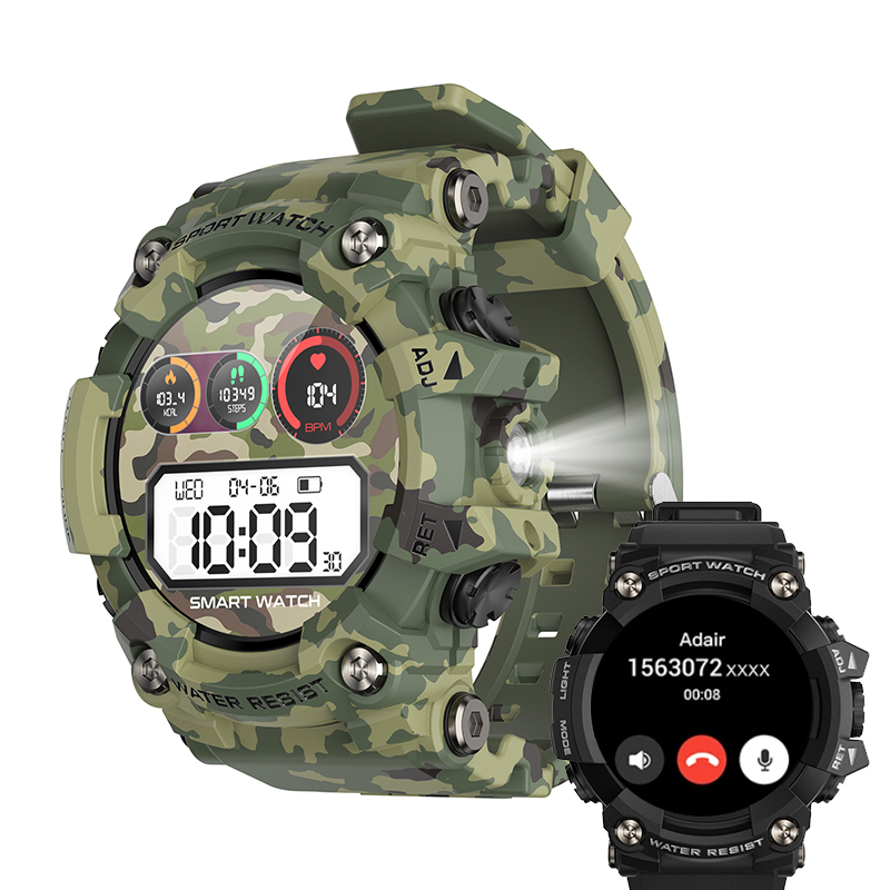 Outdoor Power Meter - Męski smartwatch do sportów outdoorowych z