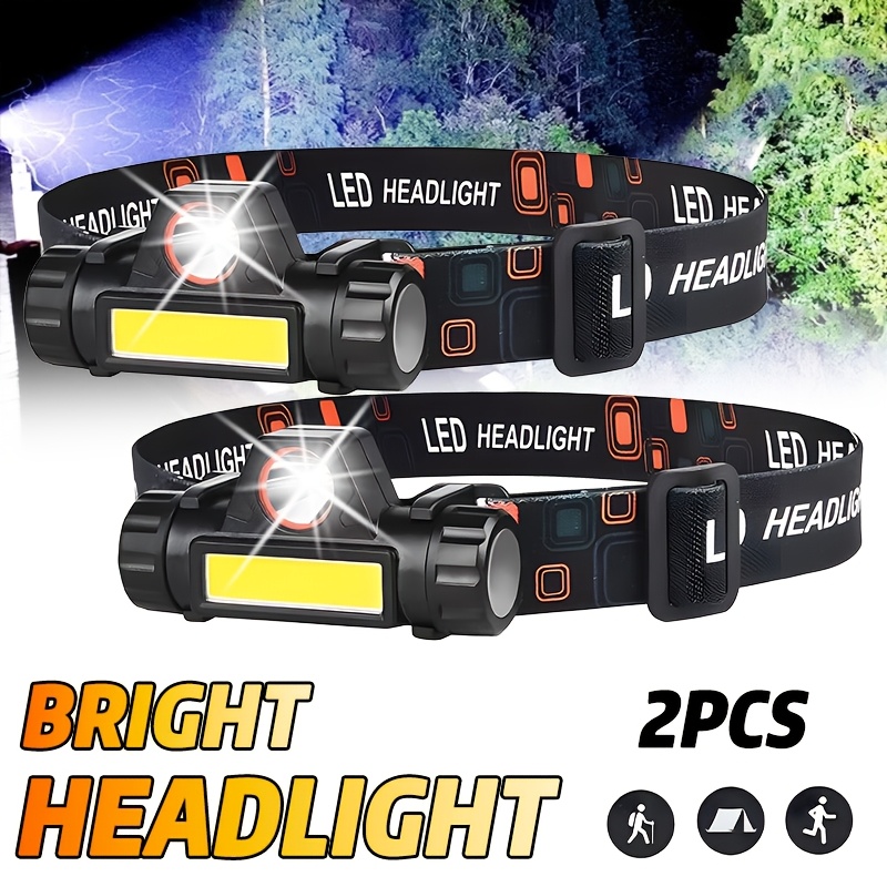 Outdoor Power Head - Akumulatorowa latarka czołowa COB LED USB