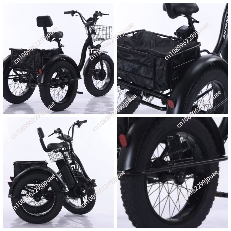Outdoor Power And Pedal - Elektryczny trójkołowiec z grubymi oponami 20