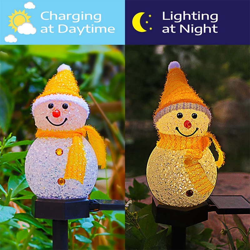 LED Snowman Solar Garden Light – Outdoor Power For Christmas Lights recenzja i cena