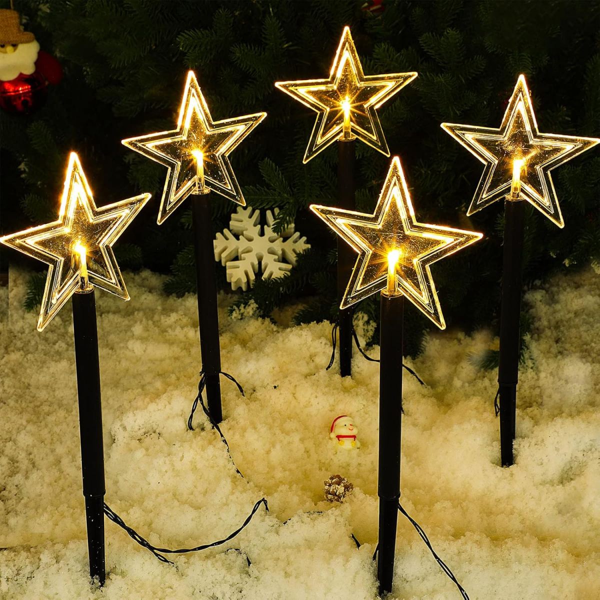 5Pcs Świąteczne oświetlenie śc – Outdoor Power For Xmas Lights recenzja i cena