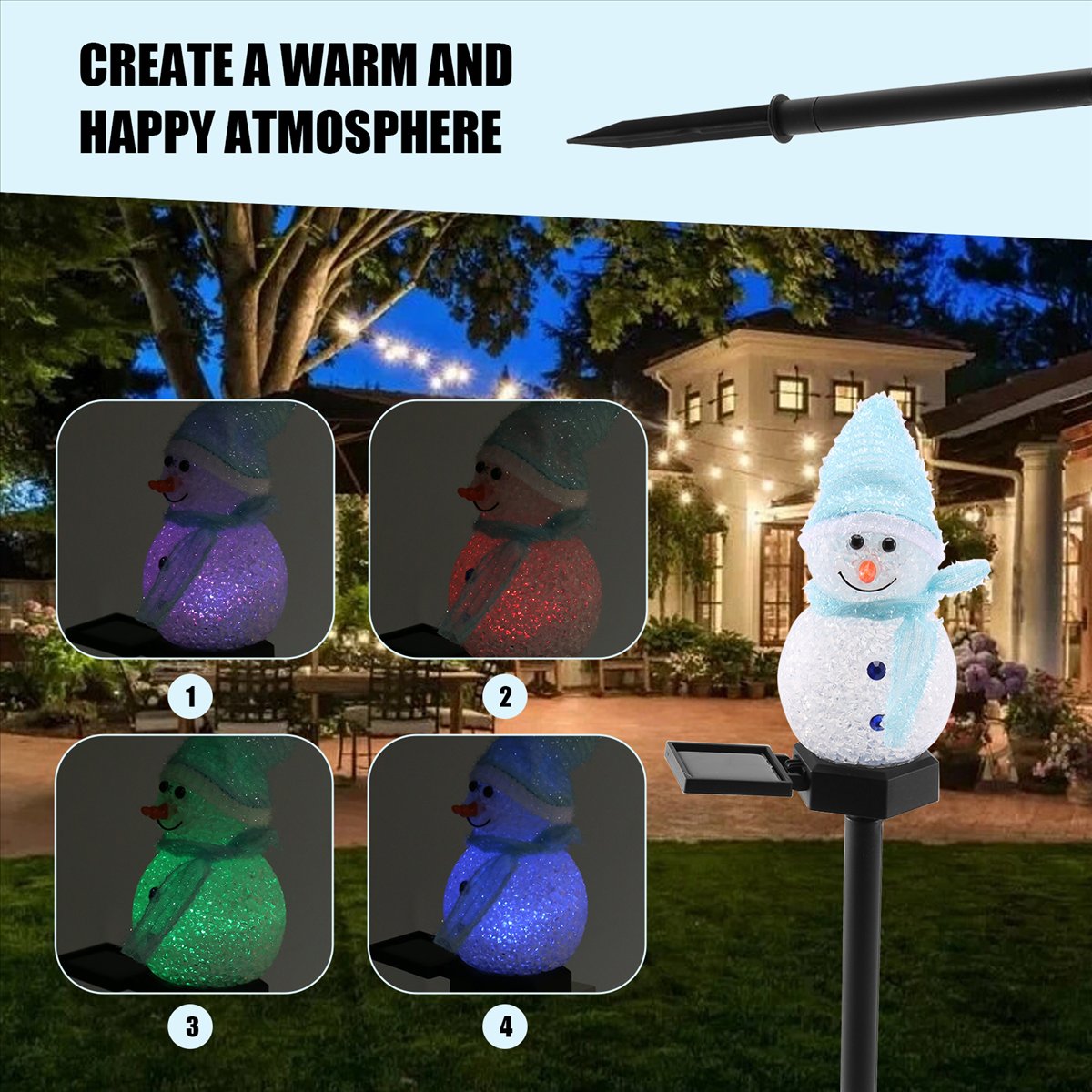 Bezproblemowe - Świąteczne lam – Outdoor Solar Power Xmas Lights recenzja i cena