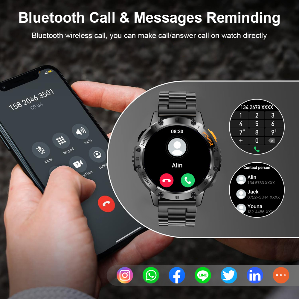 LIGE 1,43-calowy ekran AMOLED  – Outdoor Power Meter recenzja i cena