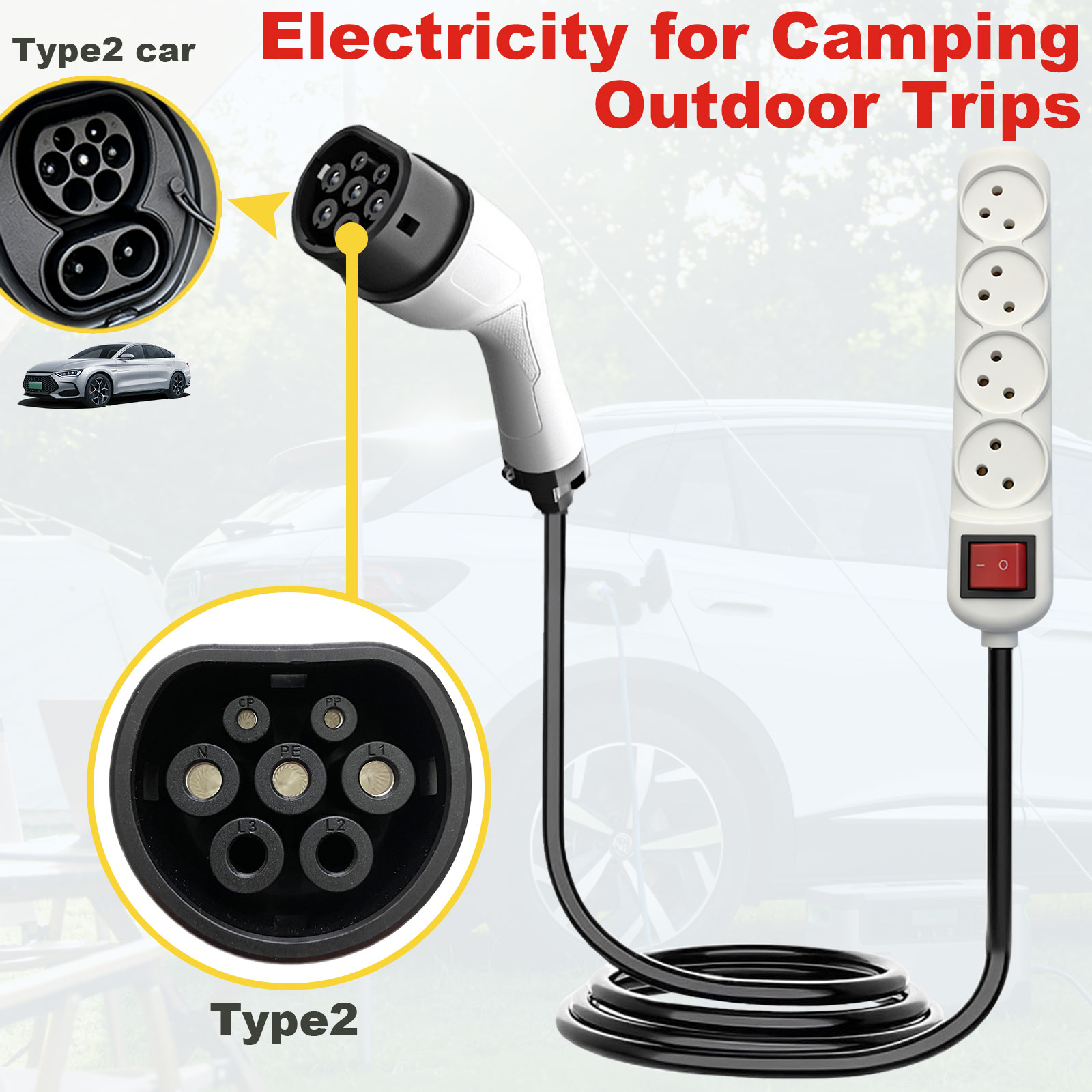 Adapter rozruchowy Type2 V2L z – Outdoor Power Port recenzja i cena