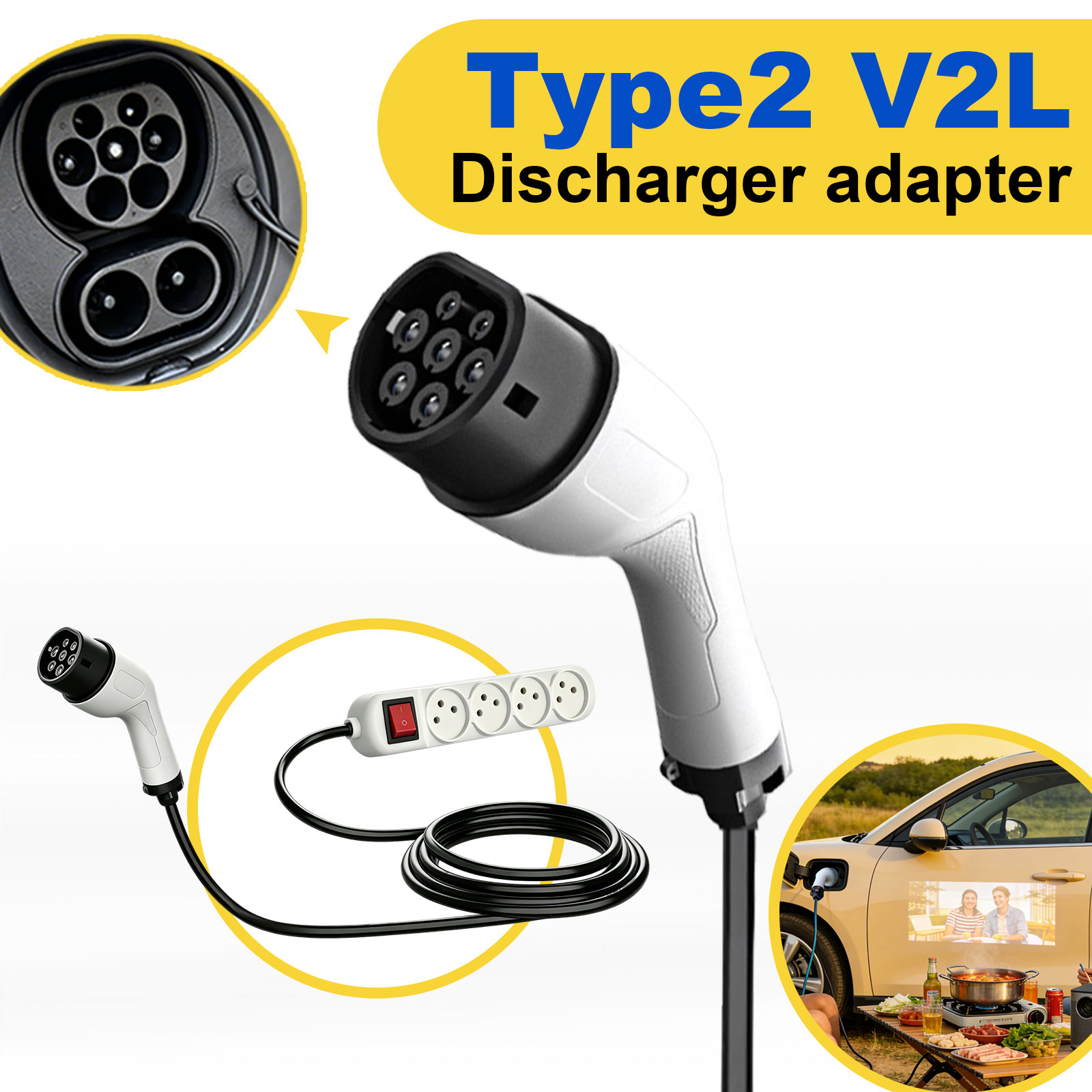 Adapter rozruchowy Type2 V2L z – Outdoor Power Port recenzja i cena