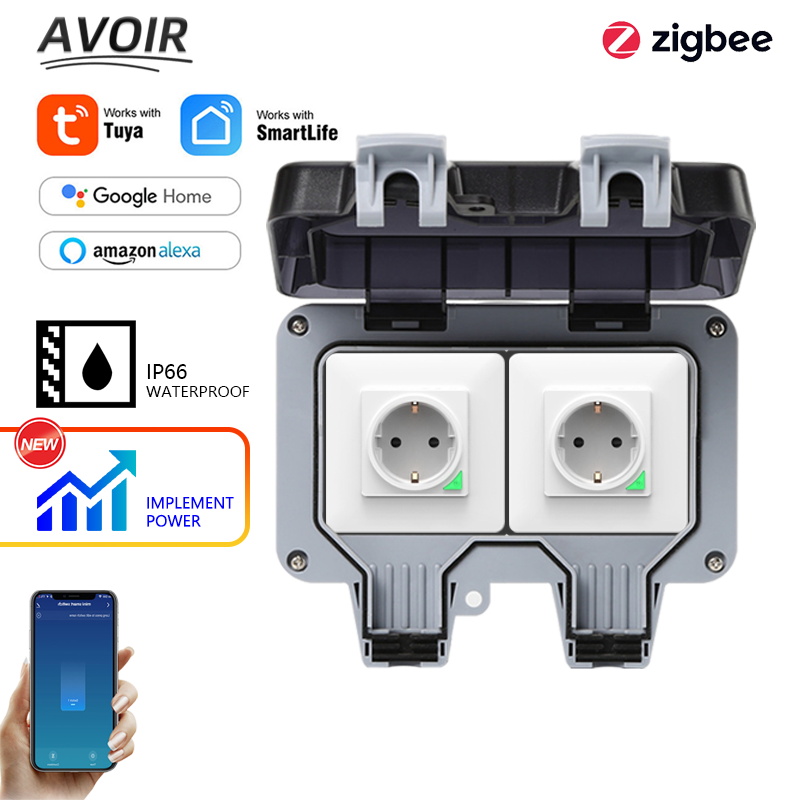 Avoir Tuya Zigbee gniazdka ele – Outdoor Power Meter recenzja i cena